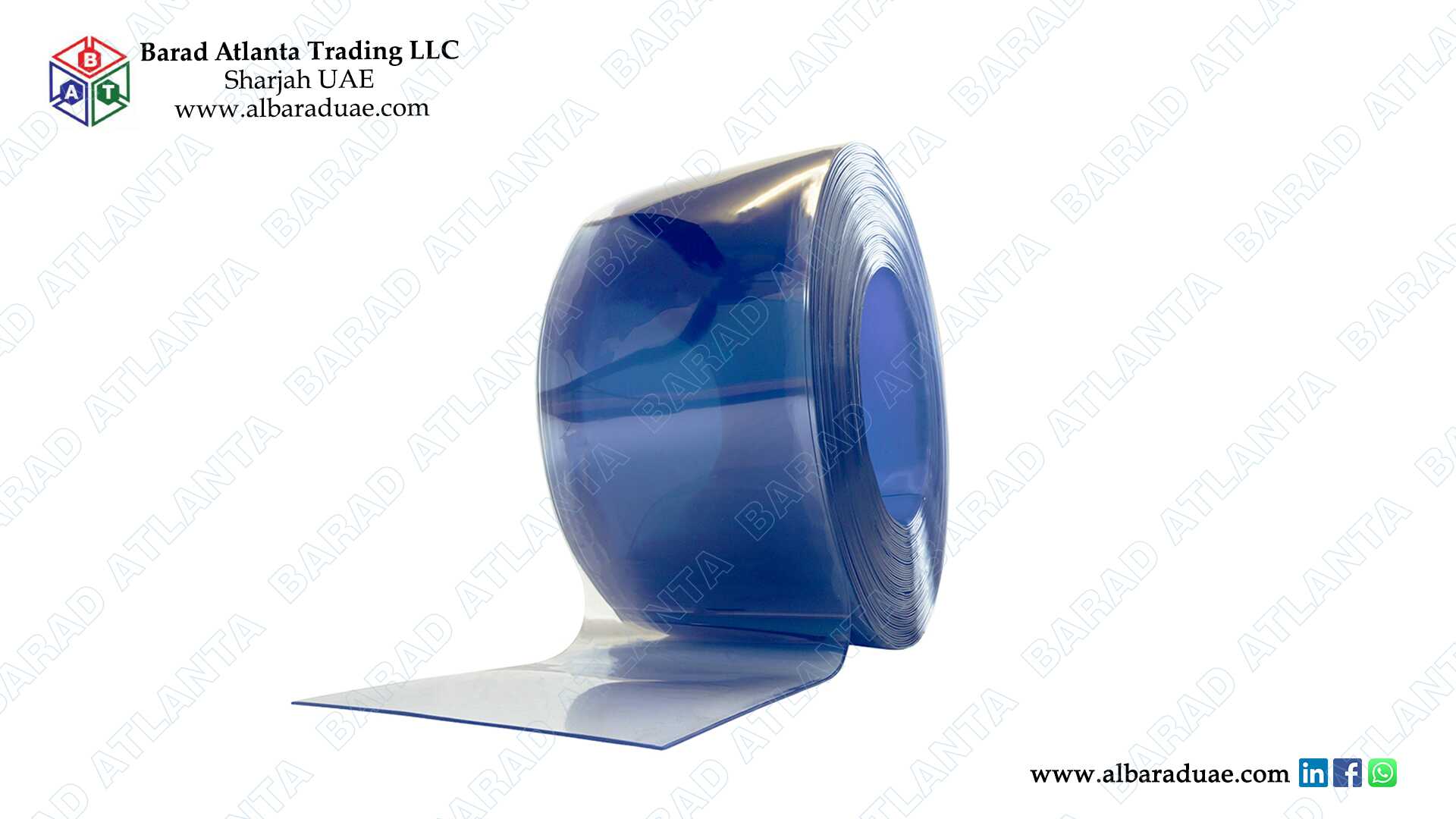 Standard PVC Curtain Roll Plain 200x4mm - Image 2